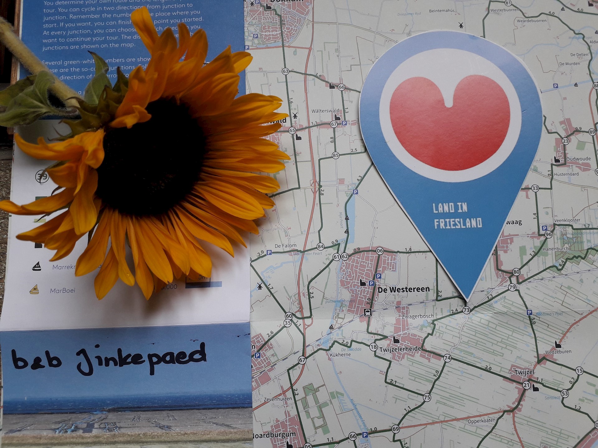 Fietskaart Met Pointer
